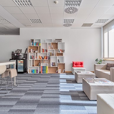 Oficinas FIDAMC, diseño de oficinas , gestión del espacio, Ivory
